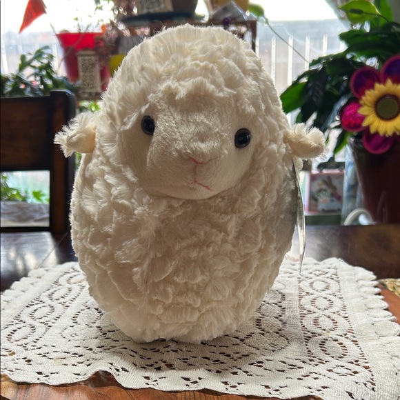 Toms Toy Intern Other - Easter Plush Round Stuffed Sheep NWT In Plastic Bag Extremely Soft & Squishy NEW